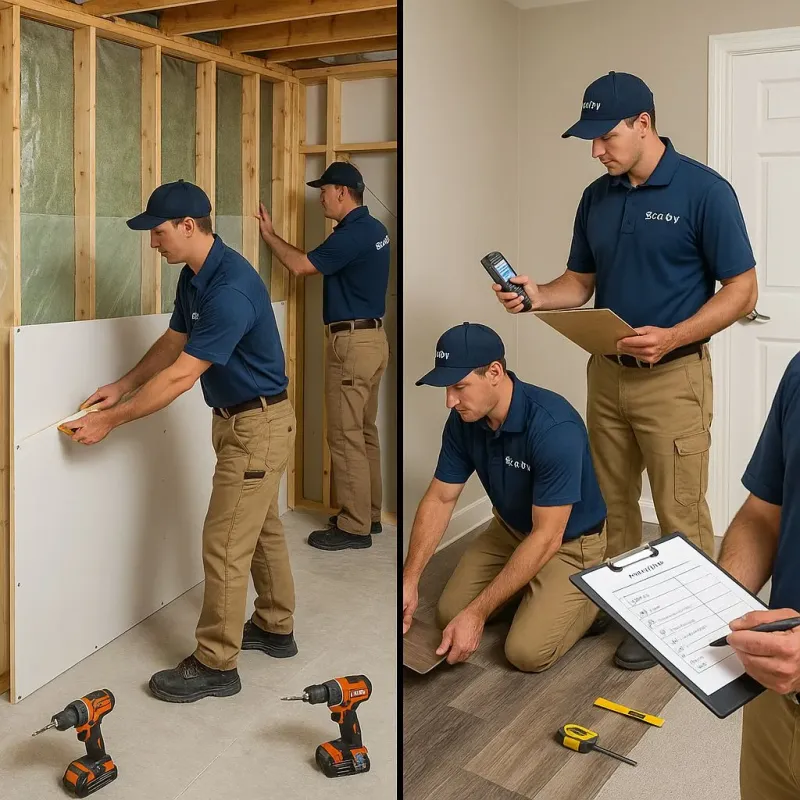 Repairs and Reconstruction process in New Wilmington, PA